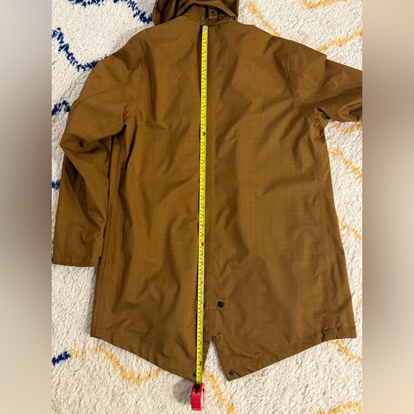 Scotch & Soda Brown Raincoat with Hood and Zipper - Picture 12 of 15